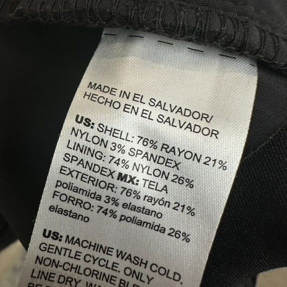 Chico’s Brigitte Basic Slit Ankle Pants - Chico's sz 0P or 4 petite - Black - Picture 7 of 8